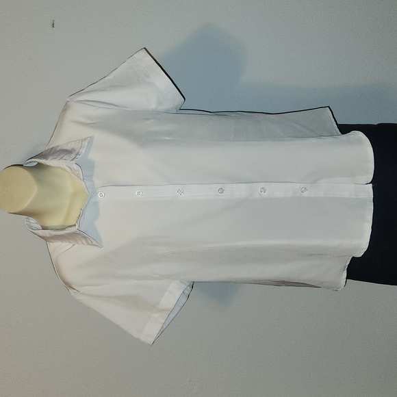 atnlewhit Tops - Atnlewhit White Fitted Blouse